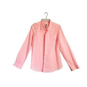 Maurices Women's Long Sleeve Button Up Shirt in Pink - Sz M - NWT
